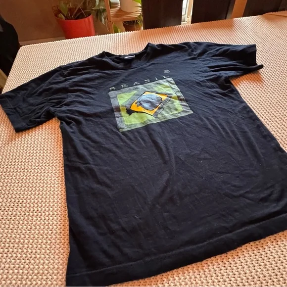 Black Brasil Graphic Men's T-Shirt - Picture 2 of 5